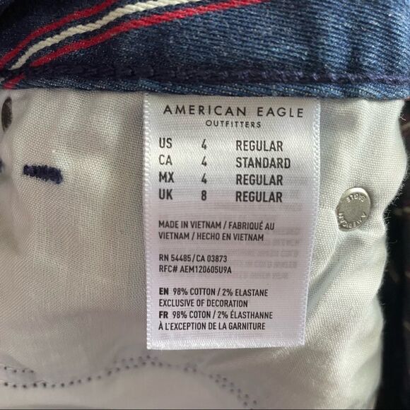 2/$30 American Eagle Hi Rise Striped Mini Skirt - Picture 5 of 9